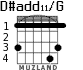 D#add11/G for guitar