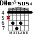 D#m75-sus4 for guitar - option 3