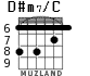 D#m7/C for guitar - option 2