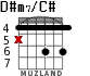 D#m7/C# for guitar - option 1