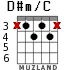 D#m/C for guitar - option 1