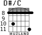 D#/C for guitar - option 3
