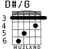 D#/G for guitar - option 1