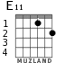 E11 for guitar - option 1