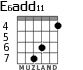 E6add11 for guitar - option 5