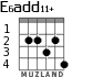 E6add11+ for guitar - option 2