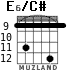E6/C# for guitar - option 6