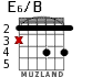 E6/B for guitar - option 2