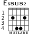 E6sus2 for guitar - option 2