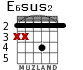 E6sus2 for guitar - option 3