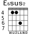 E6sus2 for guitar - option 4