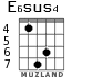 E6sus4 for guitar - option 5