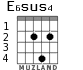 E6sus4 for guitar - option 1