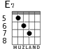 E7 for guitar - option 6