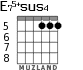 E75+sus4 for guitar - option 6