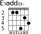 E7add13- for guitar - option 4