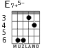 E7+5- for guitar - option 3