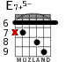 E7+5- for guitar - option 4