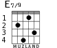 E7/9 for guitar - option 2