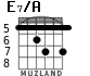E7/A for guitar - option 6