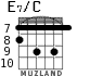 E7/C for guitar - option 6