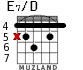 E7/D for guitar - option 4