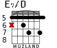 E7/D for guitar - option 6