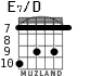E7/D for guitar - option 9