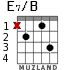 E7/B for guitar - option 2