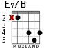 E7/B for guitar - option 3