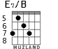 E7/B for guitar - option 5