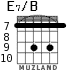 E7/B for guitar - option 6