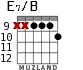 E7/B for guitar - option 7