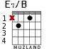 E7/B for guitar - option 1