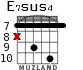 E7sus4 for guitar - option 10