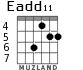 Eadd11 for guitar - option 6