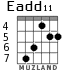 Eadd11 for guitar - option 7