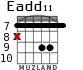 Eadd11 for guitar - option 8
