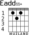 Eadd11+ for guitar - option 1