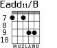 Eadd11/B for guitar - option 5