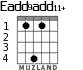 Eadd9add11+ for guitar - option 2