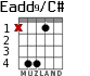 Eadd9/C# for guitar - option 3