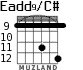 Eadd9/C# for guitar - option 5