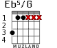 Eb5/G for guitar - option 1