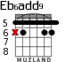 Eb6add9 for guitar - option 2