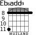 Eb6add9 for guitar - option 1