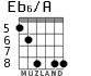 Eb6/A for guitar - option 5