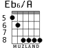 Eb6/A for guitar - option 6