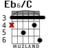 Eb6/C for guitar - option 2