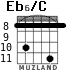 Eb6/C for guitar - option 4